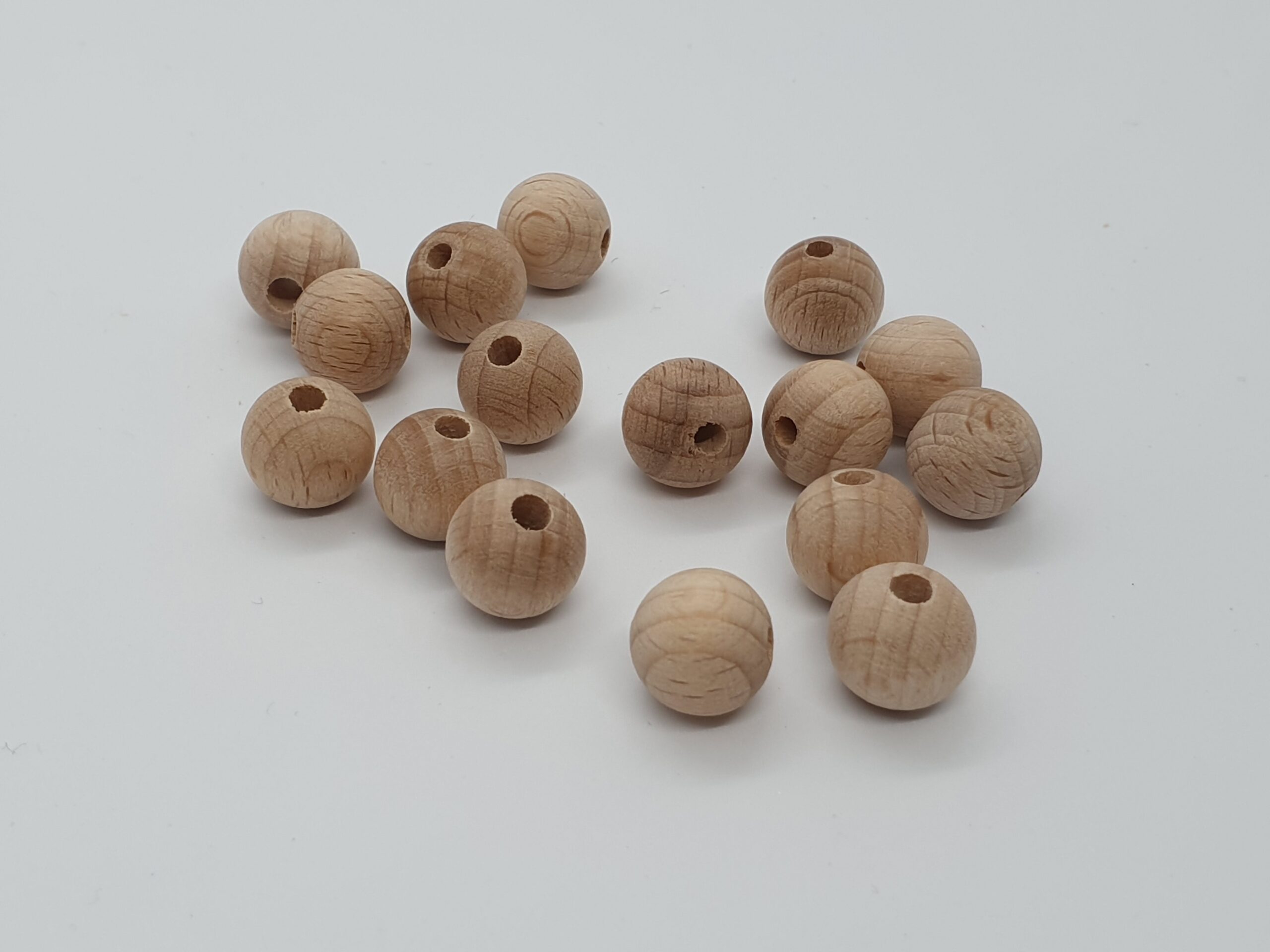 Luxe Houten kralen Beuken12mm Wood and Fun